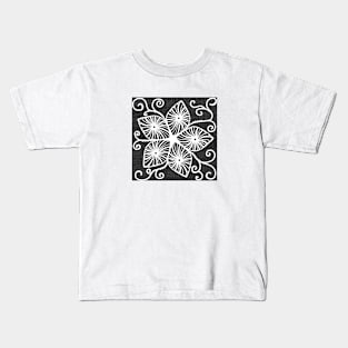 Dancing Flower Scrolls Kids T-Shirt